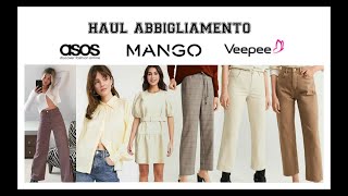 HAUL abbigliamento Mango amp Asos  CollusionIn wearVero Moda [upl. by Sou410]