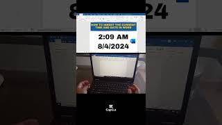MS Word Hack for Inserting Date and Time in Just Secondsmswordshortcuts uaeqatar world [upl. by Ahsienom]