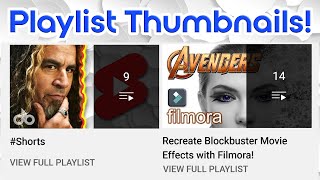 Customize your YouTube PLAYLIST Thumbnails [upl. by Effie]