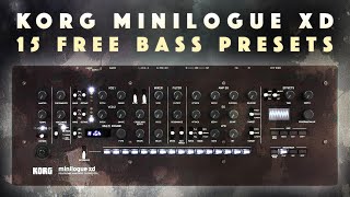 Korg Minilogue XD Free Bass Presets Sound Demo No Talking [upl. by Urita959]