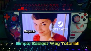 TUT Easiest Way To Install RepackQuack Games 2024 On Your Steam Deck Steam Os From Spoon Girl [upl. by Bilicki]