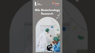 MSc Biotechnology at UlsterUniversityOfficial studyuk biotechnology science biology studygram visa [upl. by Nuzzi79]