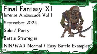 FFXI  Intense Ambuscade Vol One September 2024 Battle Strategies and Normal Solo Battle Example [upl. by Asyen]