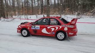 2023 SnoDrift Rally Stage 2 Spectator Area Highlights [upl. by Neelie]