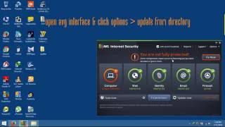 How To Update Avg Internet Security Antivirus Manualy [upl. by Anne]