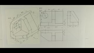 Orthographic projection  Technical drawing  Engineering drawing [upl. by Alla]