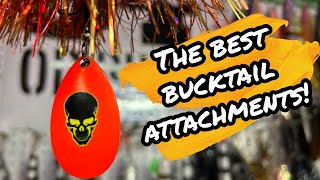 Bucktail Blade attachments CLEVIS vs SWIVEL vs GRUBS [upl. by Nottirb573]