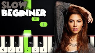 A Thousand Years  Christina Perri  SLOW BEGINNER PIANO TUTORIAL  SHEET MUSIC by Betacustic [upl. by Oniratac]