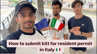 How to submit the kit for resident permit in Italy 🇮🇹  international students in Italy  Students [upl. by Tacklind]