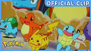 Pikachus Goodbye  Pokémon Indigo League  Official Clip [upl. by Lesak]