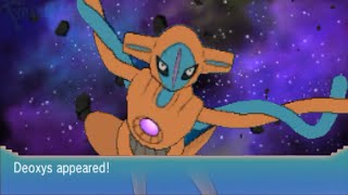 Pokémon Delta Episode Legendary Deoxys Encounter in Space Omega Ruby amp Alpha Sapphire [upl. by Anatsirhc89]