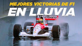 MAESTROS de la LLUVIA Las MEJORES CARRERAS de F1 en MOJADO [upl. by Catina]