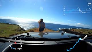 4WD trail drive to Papakolea Green Sand Beach HI [upl. by Skrap592]