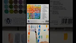 Schmincke special edition exceptional set watercolor swatch and mixing [upl. by Ynatsyd]