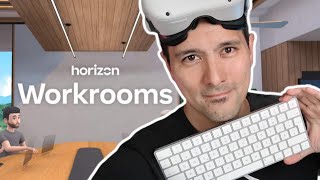 Bring Your KEYBOARD Into VR  Working in Horizon Workrooms [upl. by Notluf472]