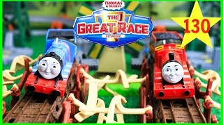 THE ULTIMATE THOMAS AND FRIENDS THE GREAT RACE 130 TRACKMASTER SHAKE SHAKE BRIDGETOY TRAINS [upl. by Drescher547]