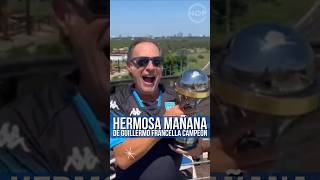 Que hermosa mañana verdad de Guillermo Francella luego de Racing campeón de la Copa Sudamericana [upl. by Lamp390]