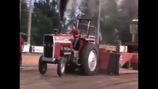 Dunlap Pulling Team Massey 1155 Tractor Pull [upl. by Amalee406]