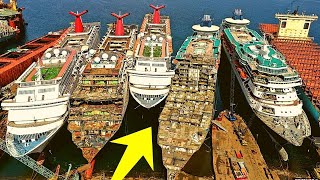 Ships being beached for scrap compilation  Carnival Fantasy Carnival Imagination  2 [upl. by Mercier]