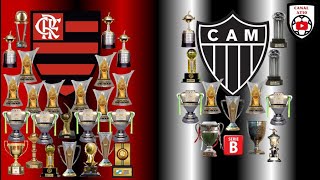 QUEM É MAIOR  FLAMENGO vs ATLETICO MINEIRO  HISTÓRICO ESTATÍSTICAS E TÍTULOS  Atualizado JUL23 [upl. by Jacquelynn96]