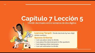 5th Grade Big Ideas MathCapítulo 7 Lección 5En Español [upl. by Snider]