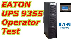 UPS uninterrupted power supply Eaton UPS 9355 model Eaton UPS front panel functions test eatonups [upl. by Nna]