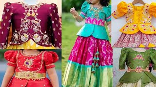 Girls customized designer blouse langa design ideas  girls lehenga blouse [upl. by Kasper]