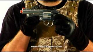 Airsoft Megastore Review WG M701  M702 CO2 HighPowered Revolver Pistol Series [upl. by Porush943]