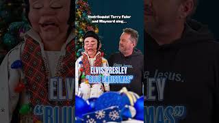 Wow Ventriloquist Terry Fator sings Elvis Presleys quotBlue Christmasquot [upl. by Enad205]