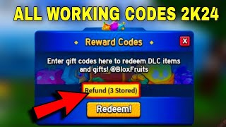 NEW ALL WORKING CODES 2024 BLOX FRUITS ROBLOX BLOXFRUIT CODES [upl. by Haile]