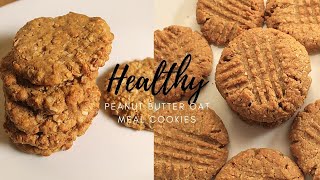 Healthy Peanut Butter Oatmeal Cookies  2 ways [upl. by Donaugh]