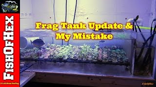 Frag Tank Update amp My Mistake [upl. by Enyak]