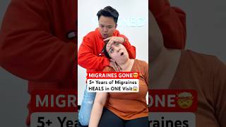 5 Years of Migraines HEALS in ONE Visit😱 neckpain Chiropractic Trending Short [upl. by Karas]