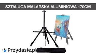 Sztaluga malarska aluminiowa 170cm pokrowiec 1483  PrzydaSiePL [upl. by Aicen94]