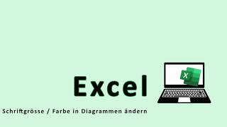 Excel Schriftgrösse Farbe Diagramm ändern [upl. by Athallia]