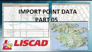 Import Point Data in Liscad  PART 05 [upl. by Magnus]