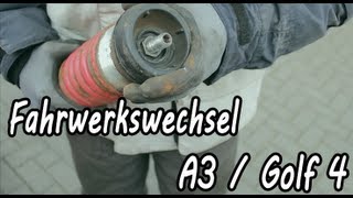 How To Fahrwerk einbau Audi A3  VW Golf 4 [upl. by Arette]