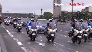 Vidéo du 1er cortège officiel dEmmanuel Macron [upl. by Thurman]