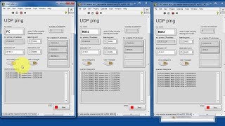 LabVIEW code UDP sender and receiver and quotUDP pingquot application expected results [upl. by Hazen]