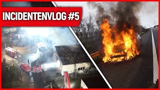 Schoorsteenbrand industriebrand amp gevelbrand  Brandweervloggers Rick amp Richard  Incidentenvlog 5 [upl. by Nanerb]