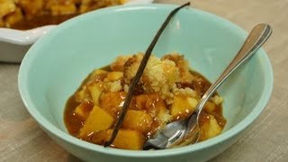 Recette du crumble pommes caramel à la crème vanillé [upl. by Romona]