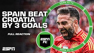 FULL REACTION Spain beat Croatia by 3 👀 Should they be the EURO 2024 FAVORITES 🤔  ESPN FC [upl. by Brandy853]