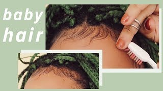 BABY HAIR TUTORIAL  Estilização Para Crespo e Cacheado [upl. by Danelle]