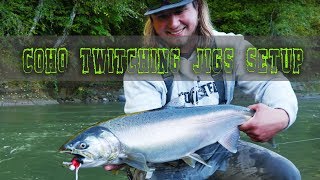 Coho Salmon Fishing Tips  Twitching Jig Setup For Coho Fishing 🎣 [upl. by Booma]