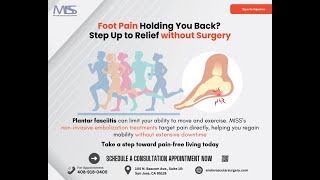 Foot Pain Holding You Back Try NonSurgical Relief for Plantar Fasciitis [upl. by Curtice]