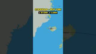 Stockholm ARN to New York EWR SAS Flight SK903 SAS SASflight flight [upl. by Screens]