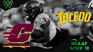 NCAAF Week 12 Picks  Central Michigan  Toledo  1st and Goal [upl. by Harlin719]