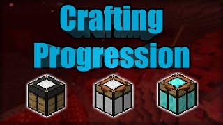 Crafting Progression Bedrock Edition Addon MCPE [upl. by Ibson]