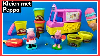 Peppa Big Ice Cream Playset van Play Doh  Family Toys Collector [upl. by Sacram505]