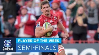 PLAYER OF THE WEEK 2018 Super Rugby SemiFinals [upl. by Yuhas]